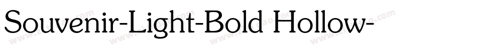 Souvenir-Light-Bold Hollow字体转换